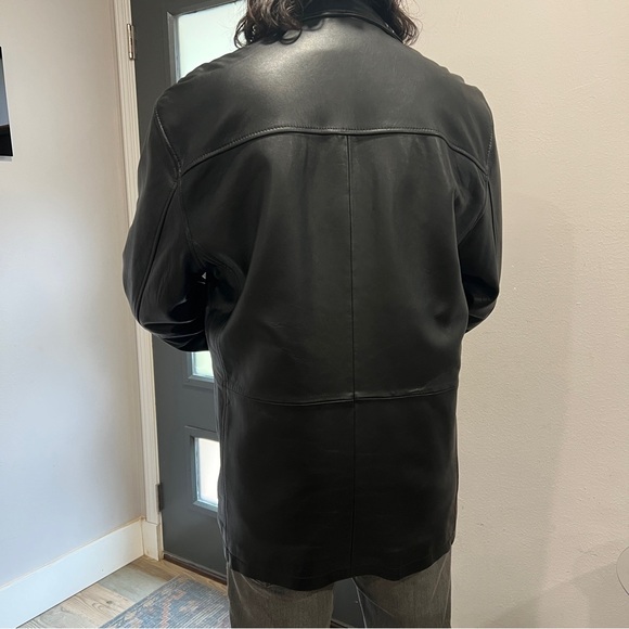 Men’s Leather Coat, Black, Kenneth Cole Reaction M - Picture 13 of 13